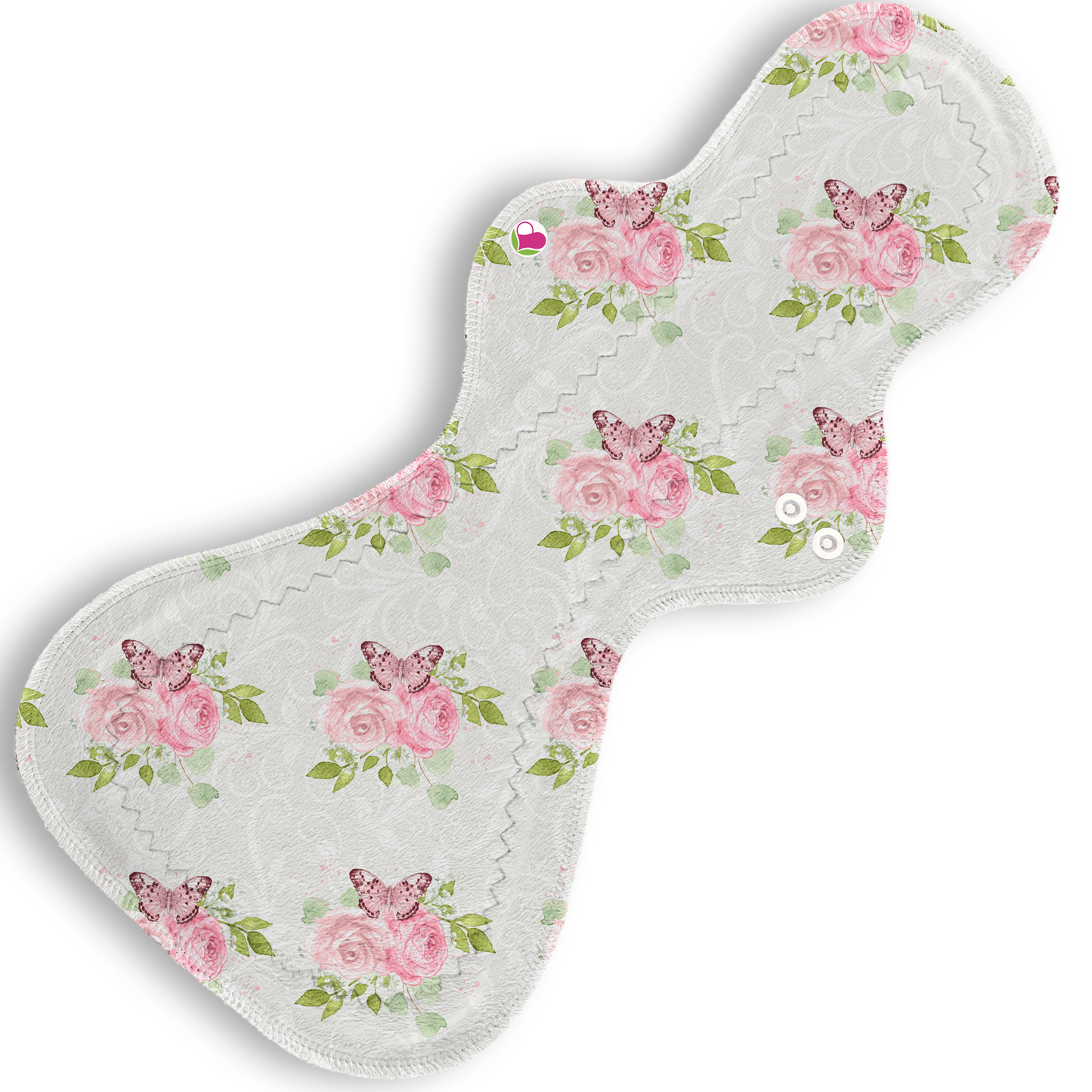 Plus rosas mariposas bco 40 cms