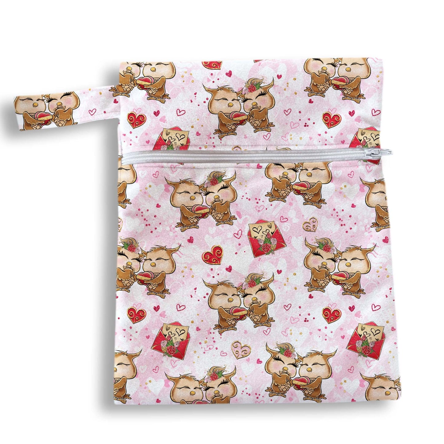 Bolsa buhos enamorados 18 x 25 cms