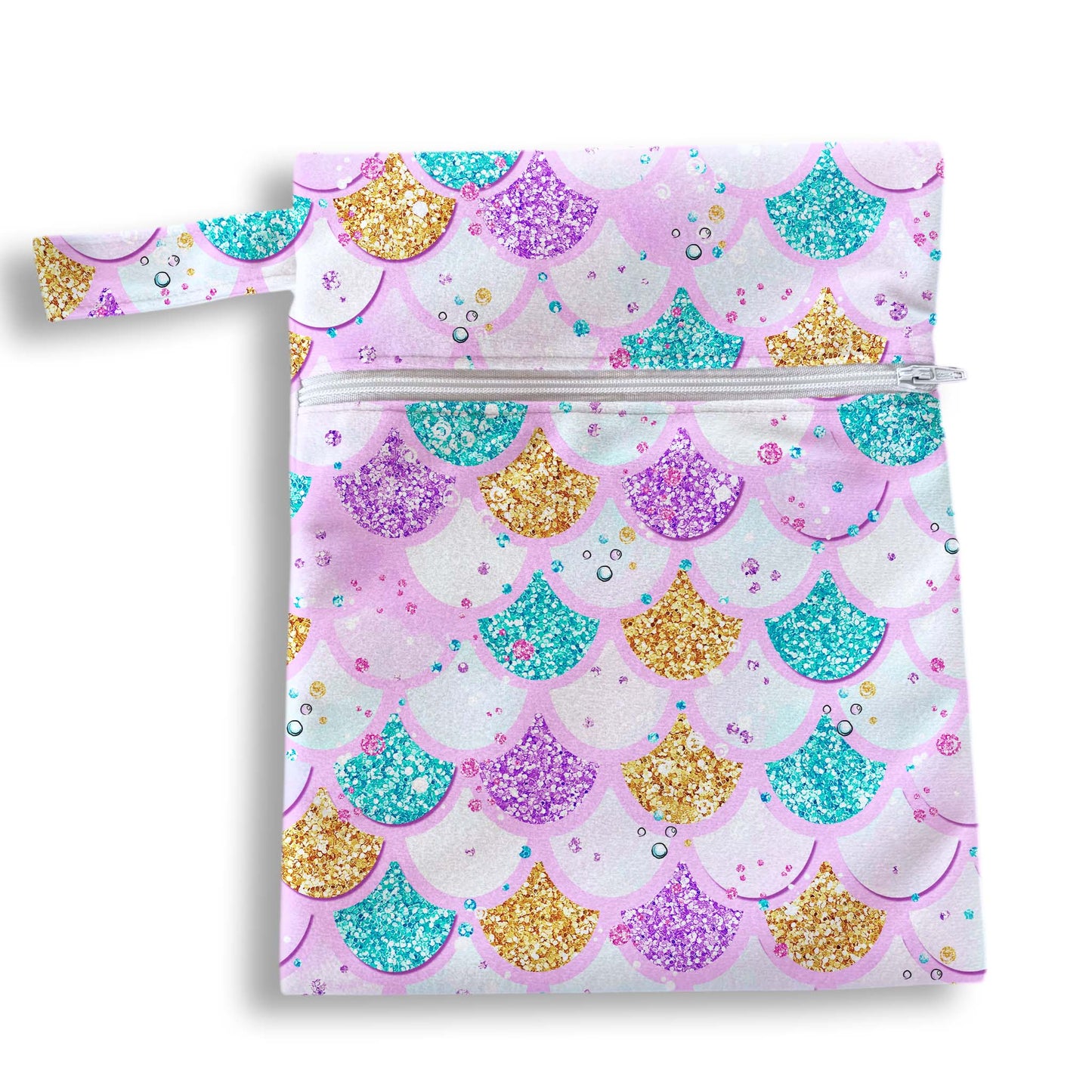 Bolsa escamas lila 18 x 25 cms