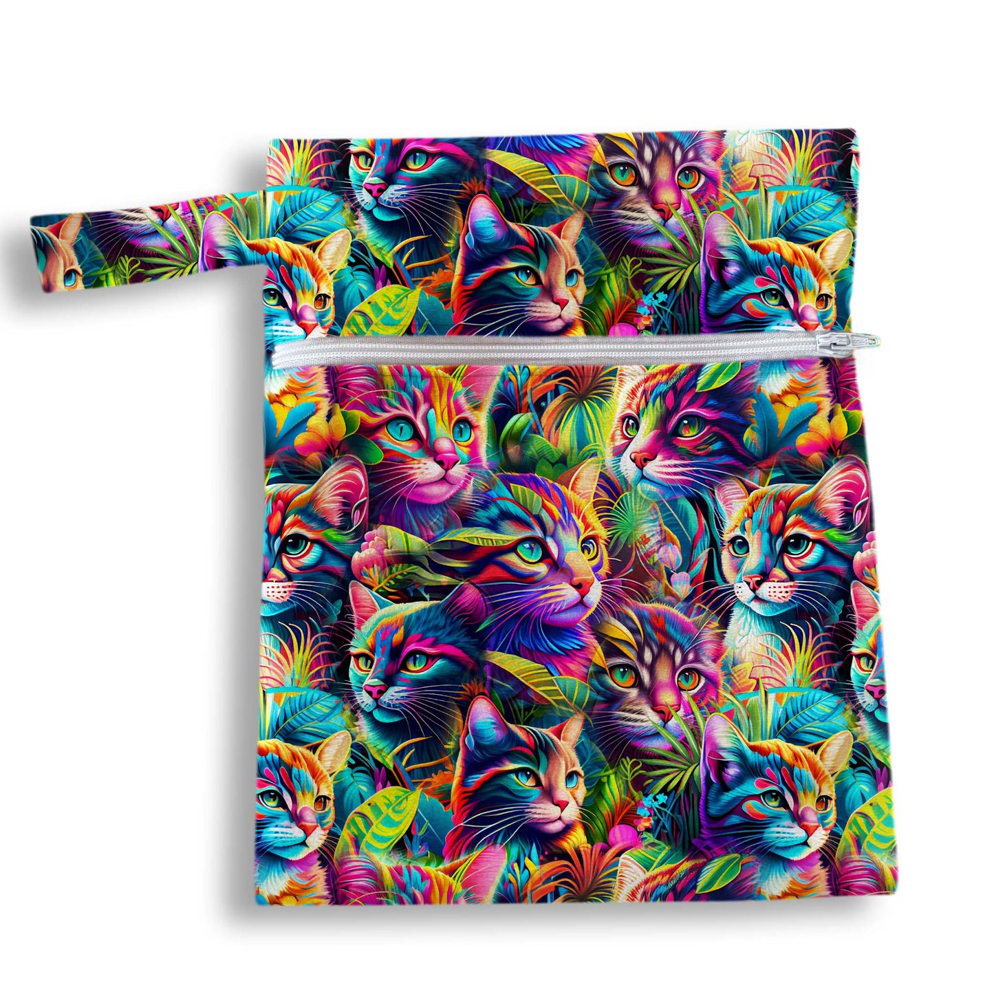 Bolsa gatitos neon 18 x 25 cms