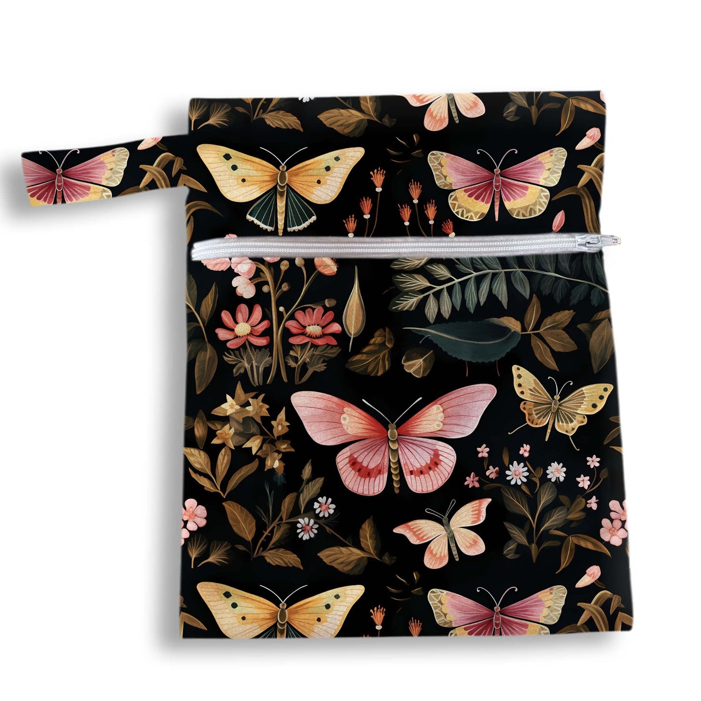 Bolsa mariposas oro 18 x 25 cms