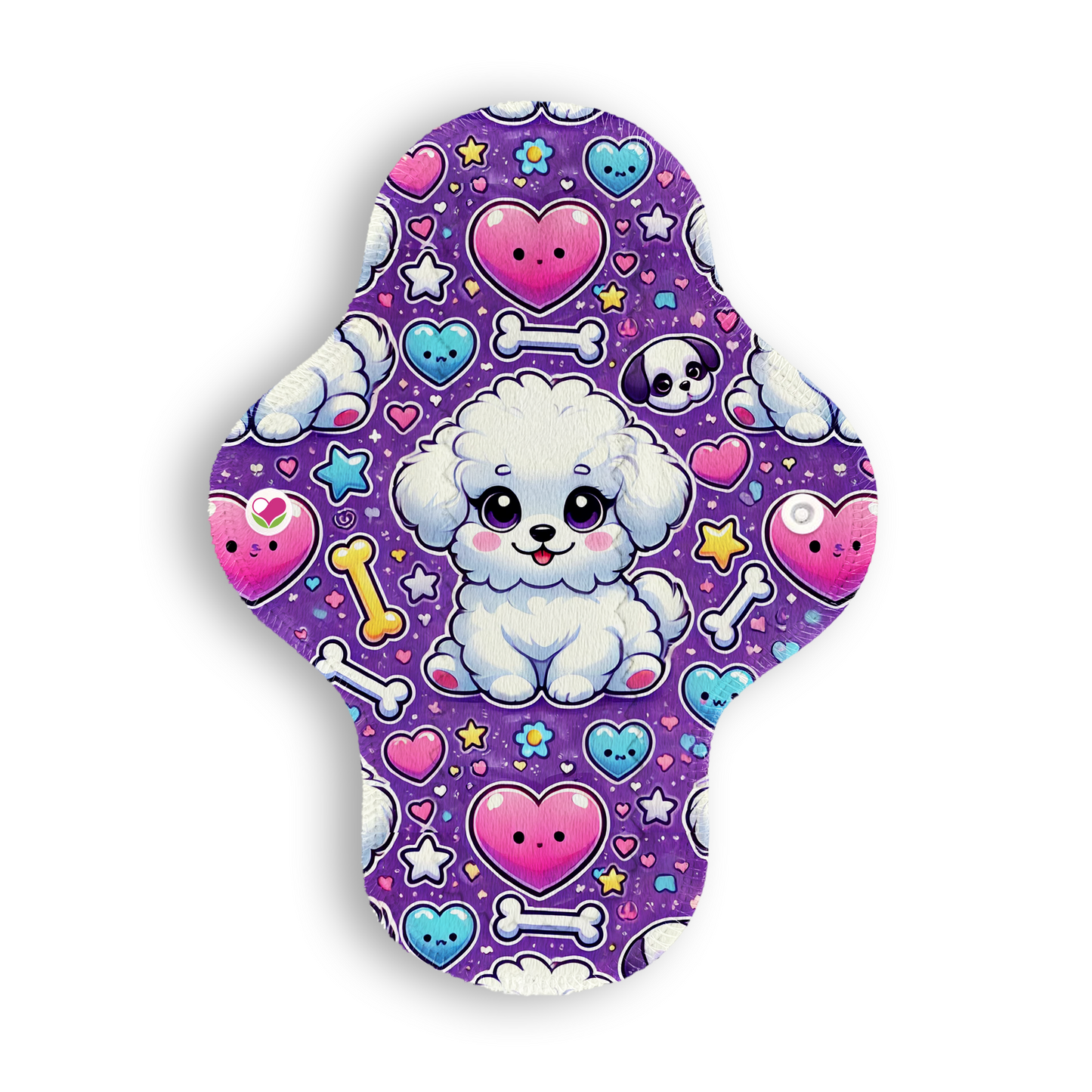 Ligera perritos cute morado 22 cms