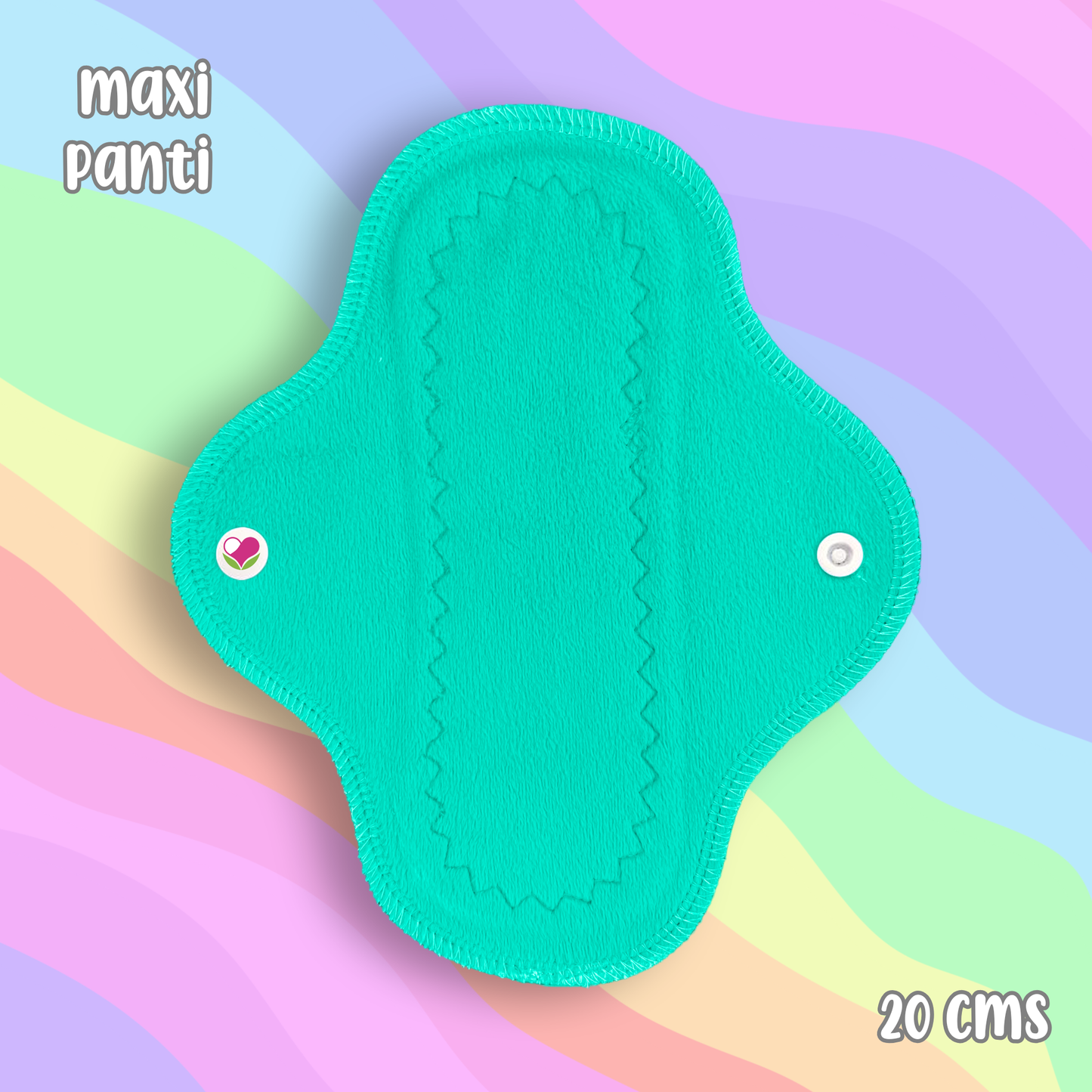 Maxi panti protector minky menta 20 cms