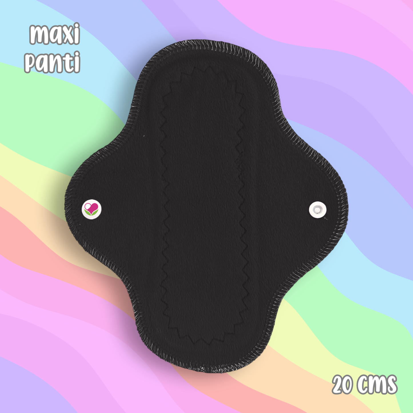 Maxi panti protector minky negro 20 cms