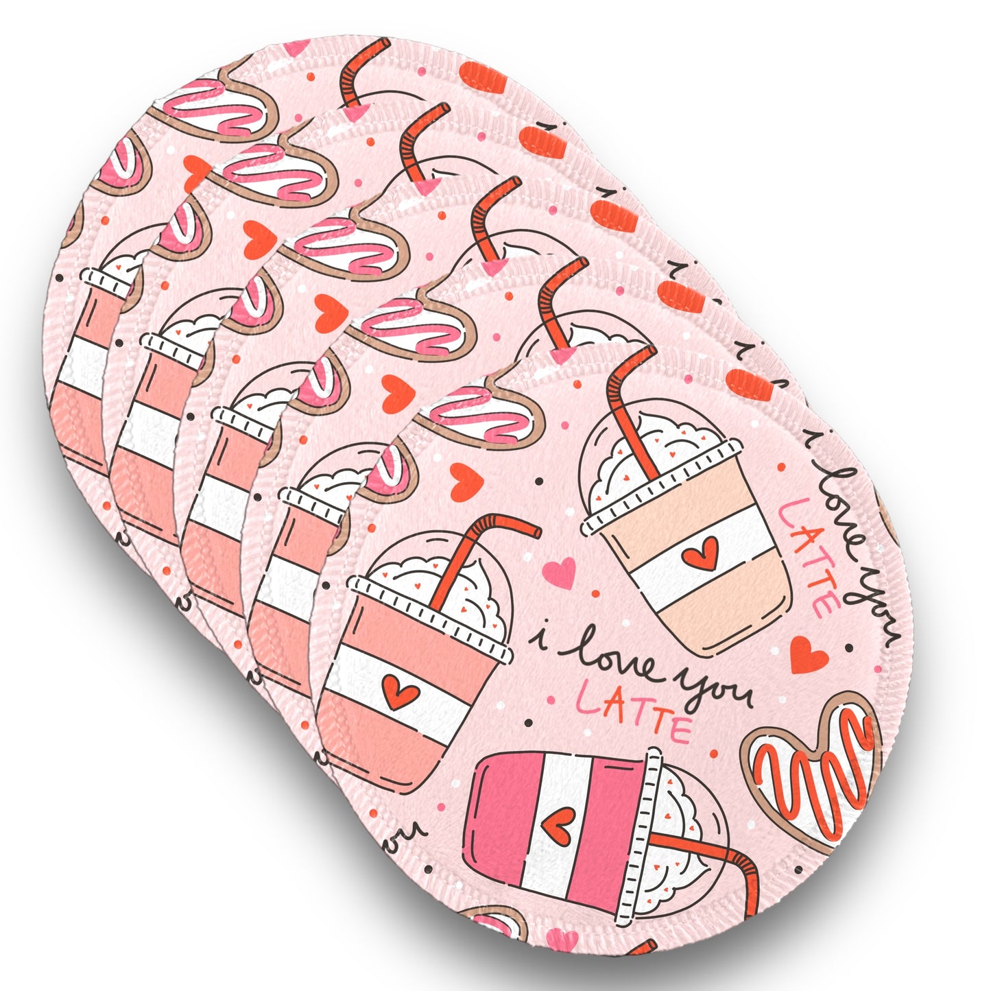 Desmaquillantes coffe latte pack 5 piezas 12 cms