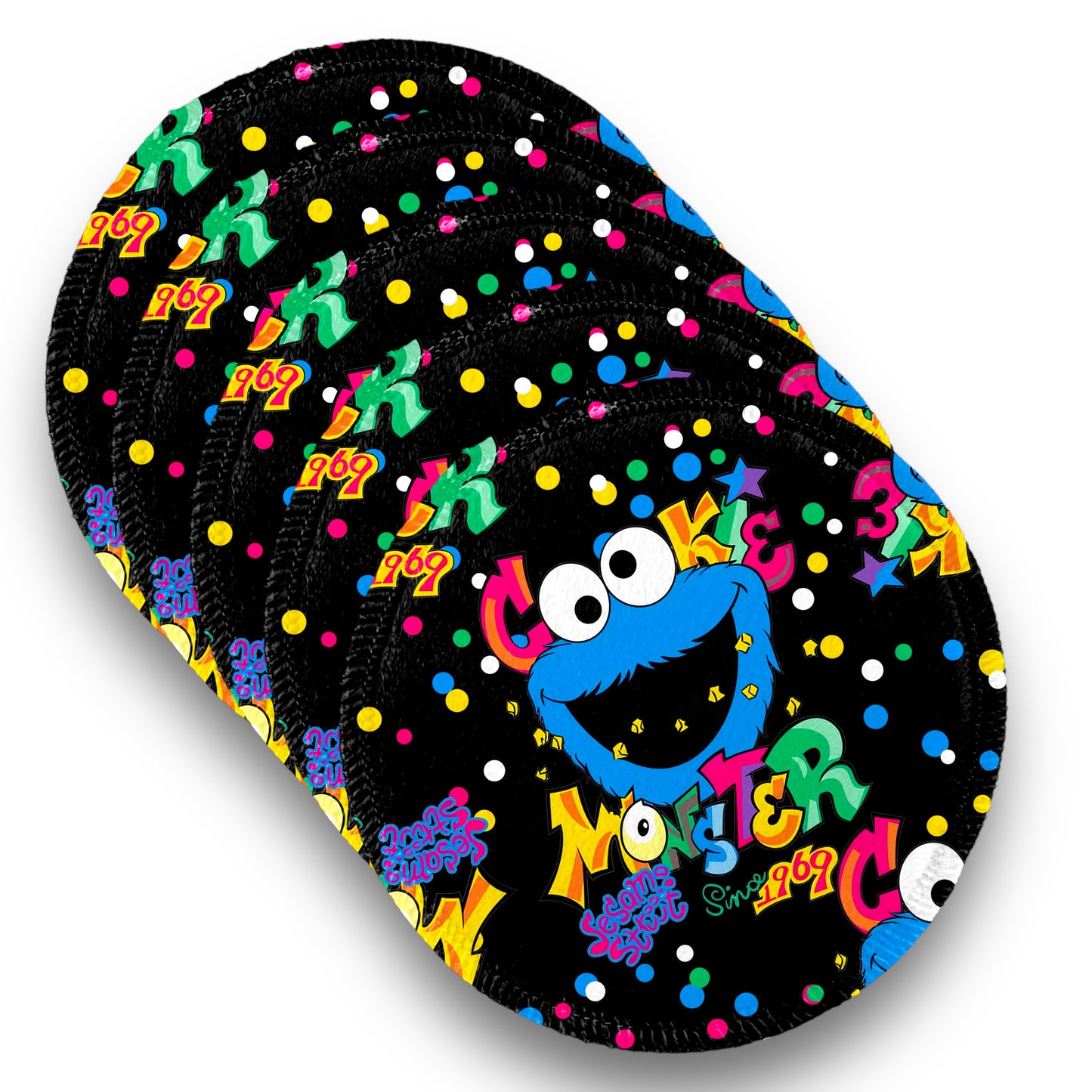 Desmaquillantes come galletas pack 5 piezas 12 cms