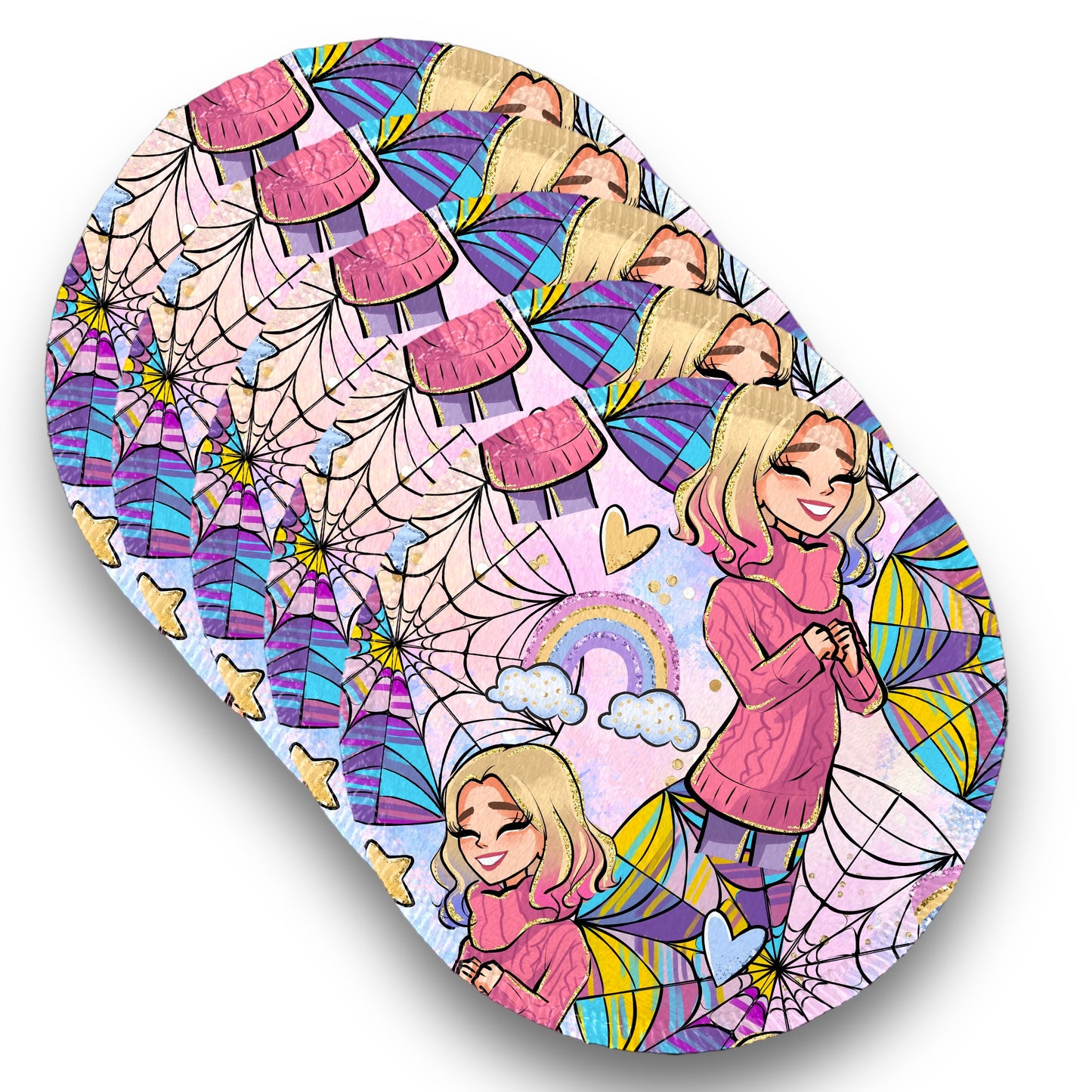 Desmaquillantes Enid pack 5 piezas 12 cms