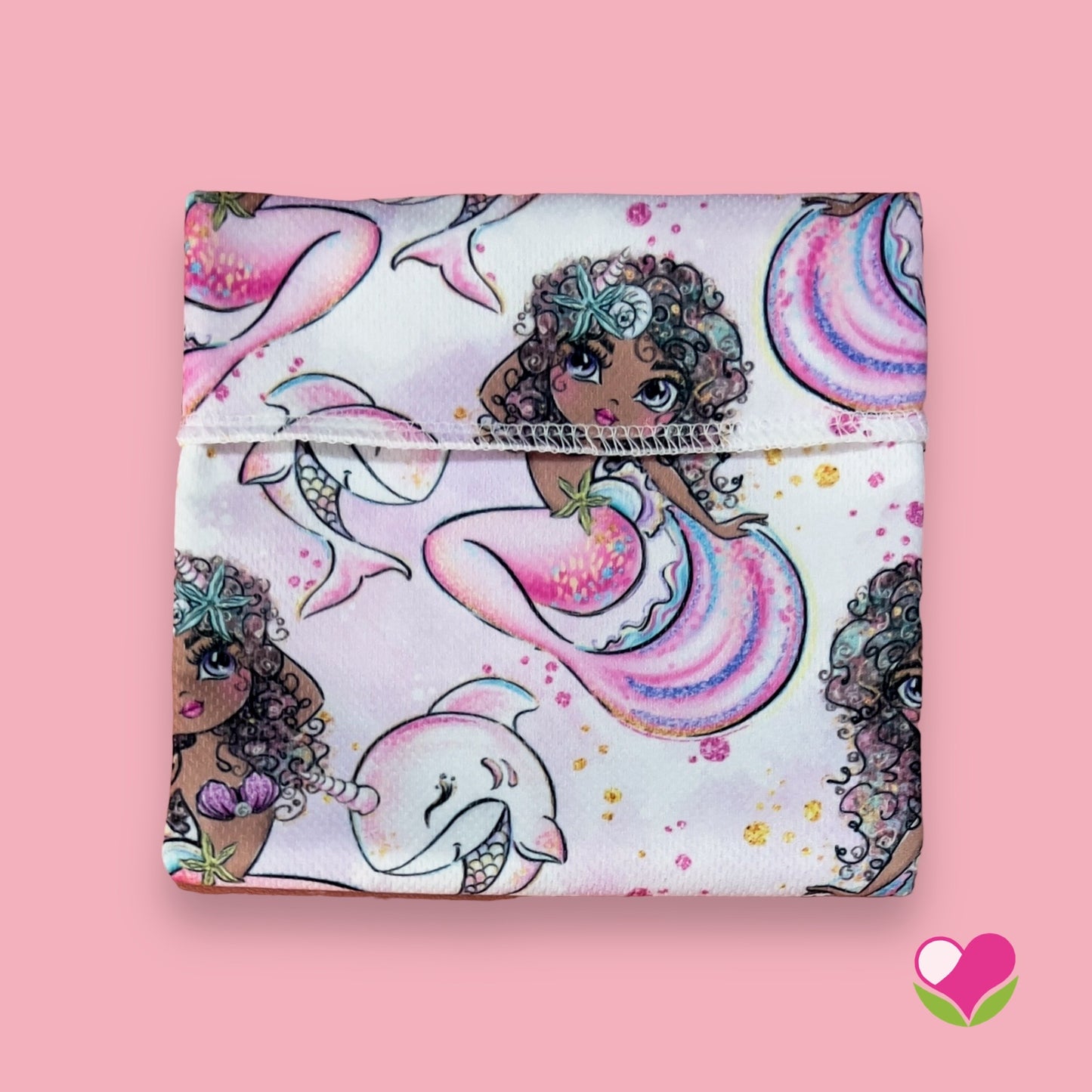 Sobre porta pad sirenas afro 12x12 cms