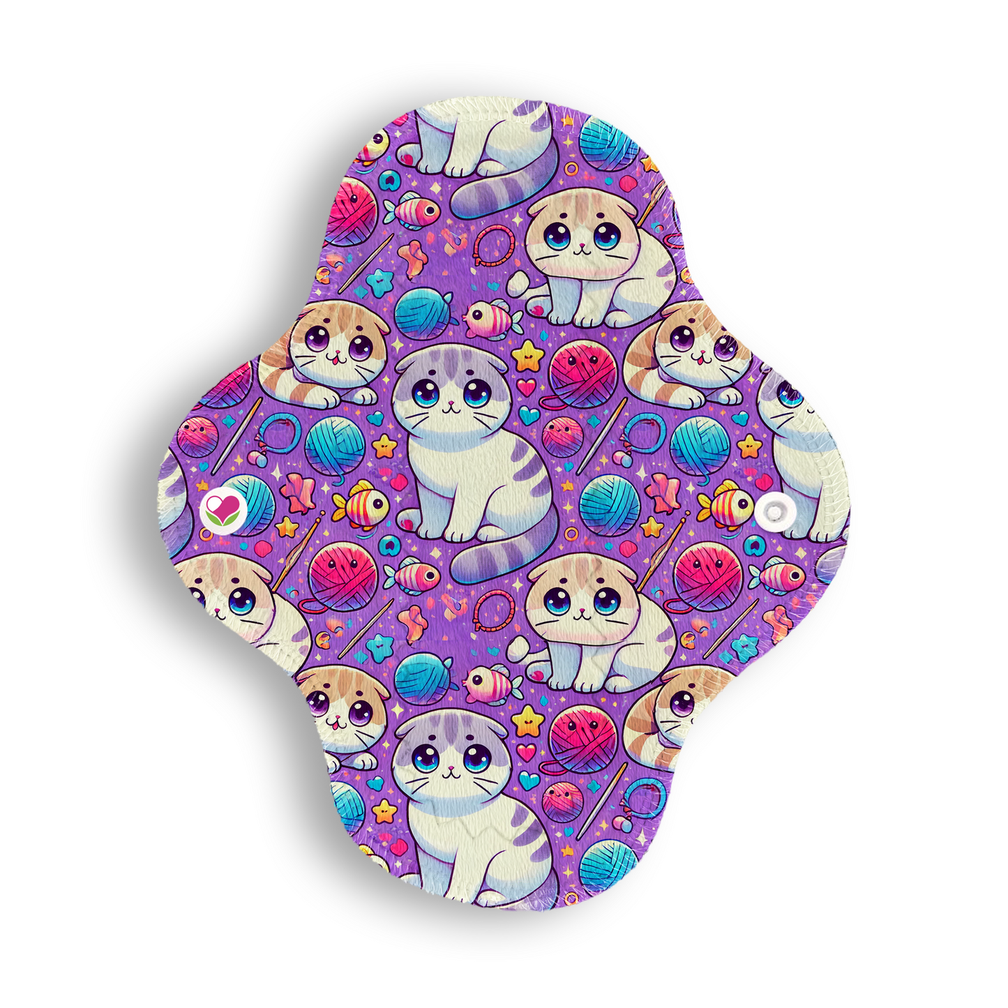 Maxi panti protector gatitos cute morado 20 cms