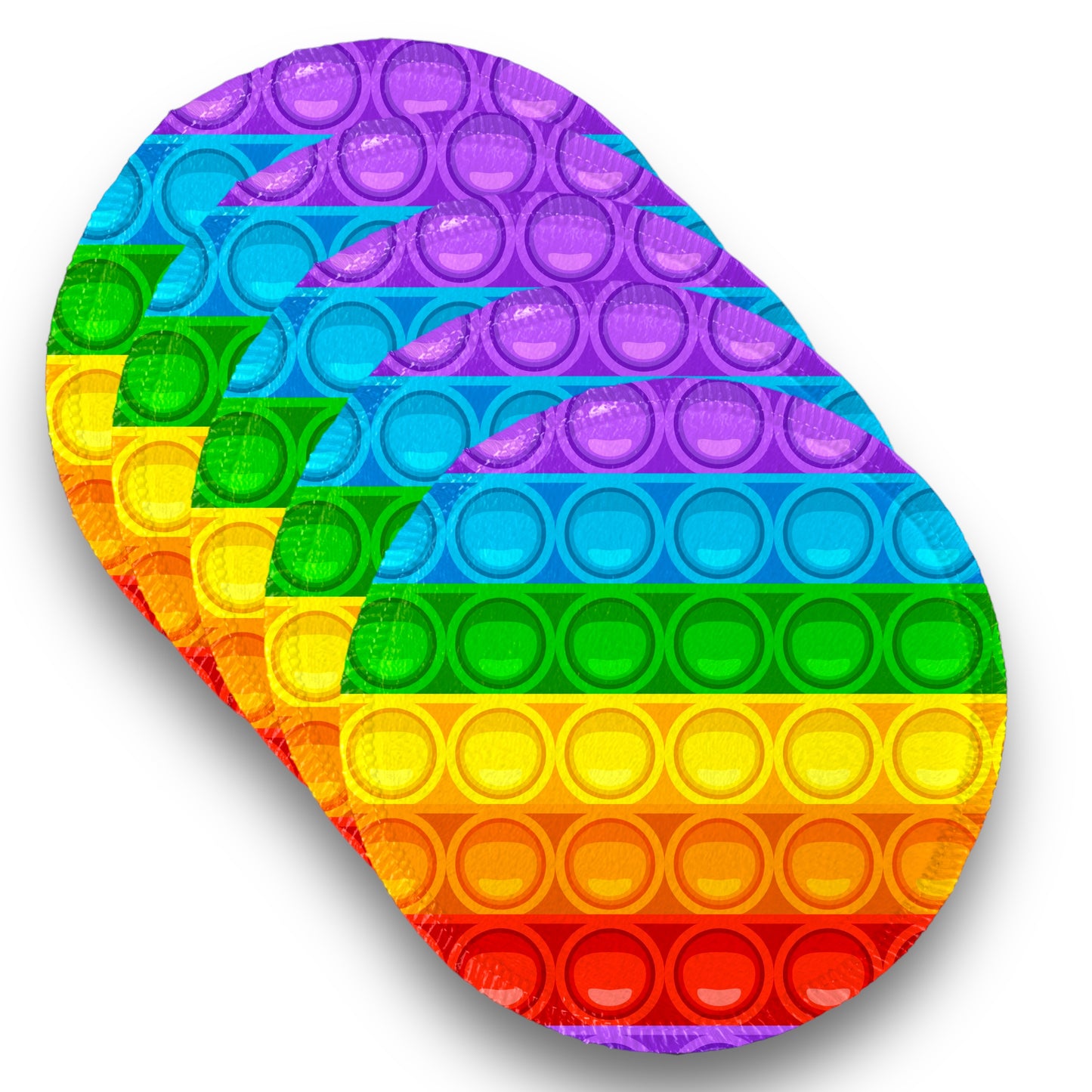 Desmaquillantes pop it pack 5 piezas 12 cms