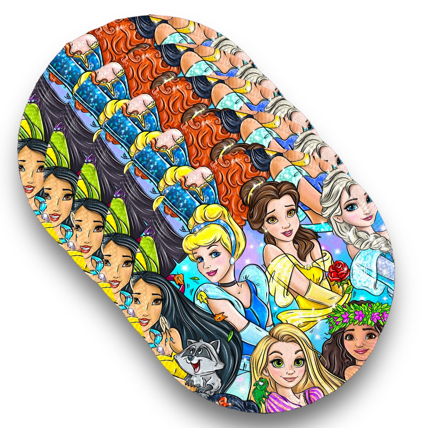 Desmaquillantes princesas agua pack 5 piezas 12 cms