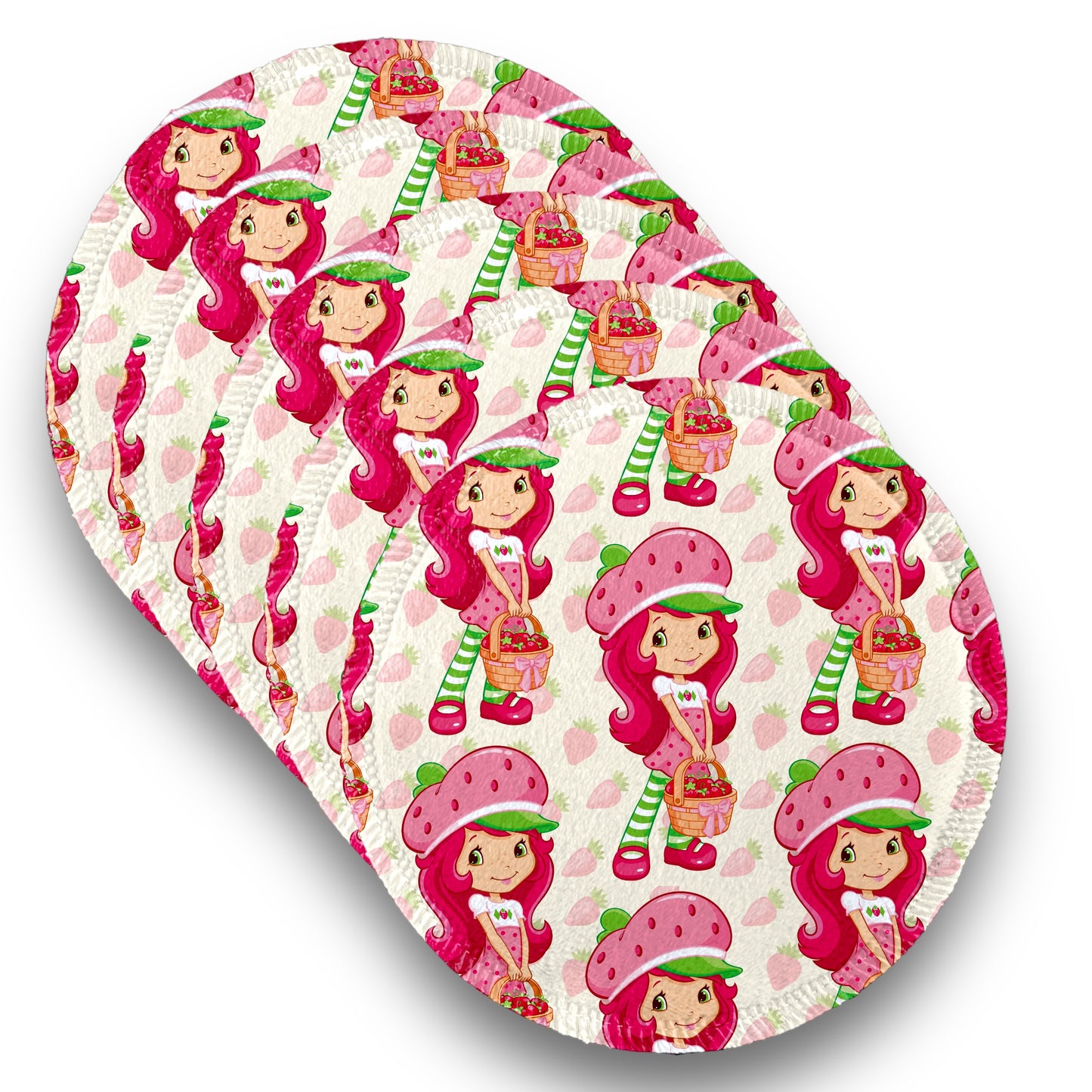 Desmaquillantes rosita fresita pack 5 piezas 12 cms