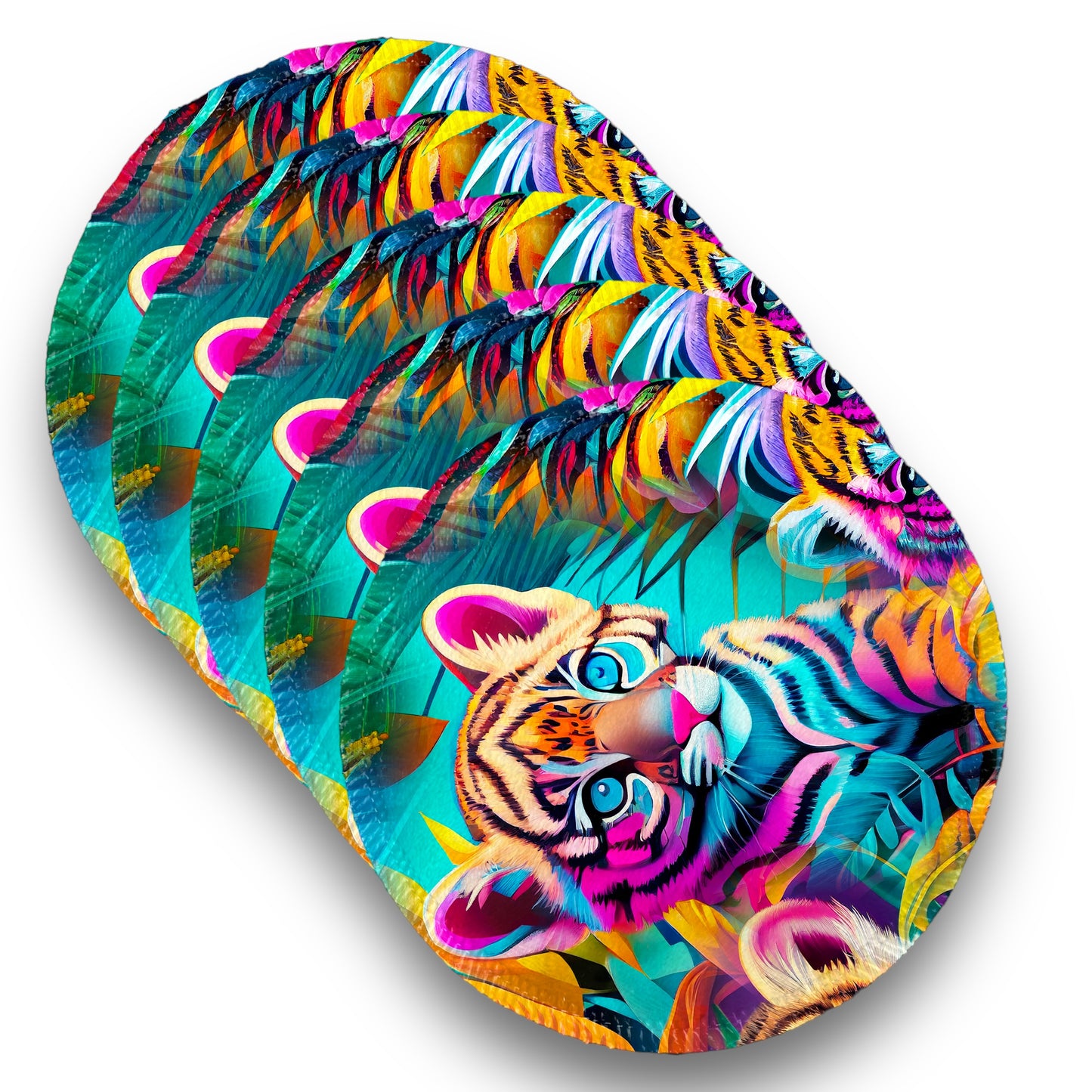 Desmaquillantes tigres new pack 5 piezas 12 cms