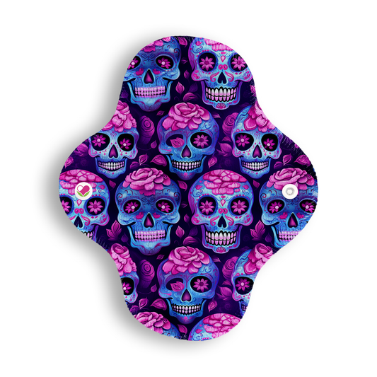 Maxi panti calaveras morado 20 cms
