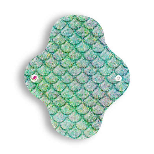 Maxi panti escamas glitter menta 20 cms