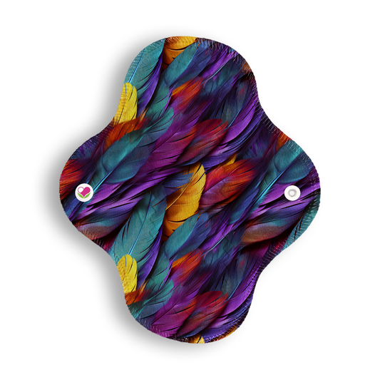 Maxi panti plumas morado new 20 cms