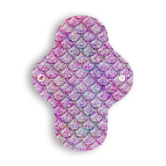 Ligera escamas glitter rosa 22 cms