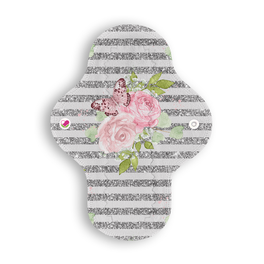 Ligera mariposas plata 22 cms