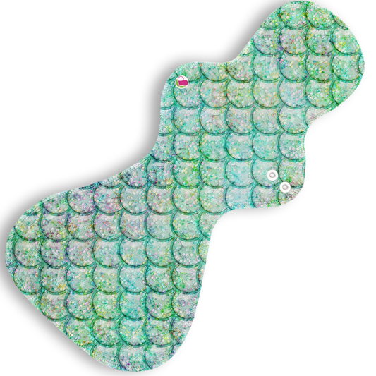 Plus escamas glitter menta 40 cms