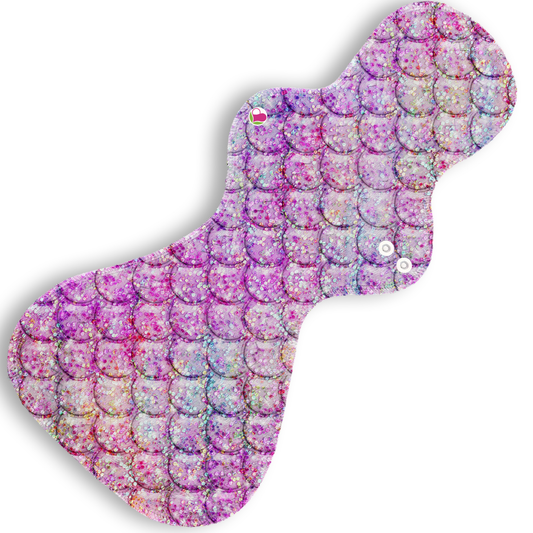 Plus escamas glitter rosa 40 cms