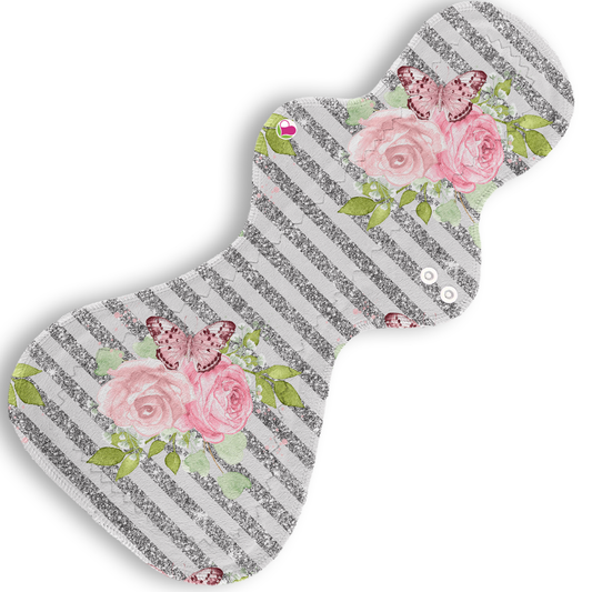 Plus mariposas plata 40 cms