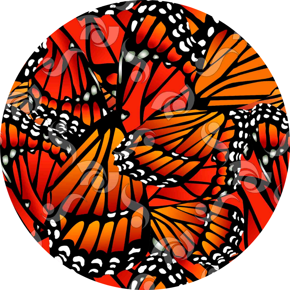Mandil mariposas monarca
