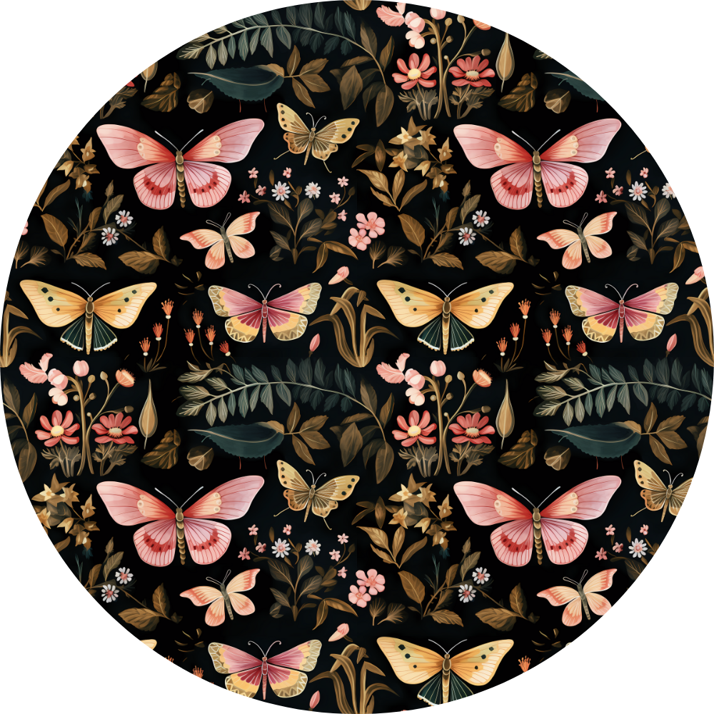 Mandil mariposas oro