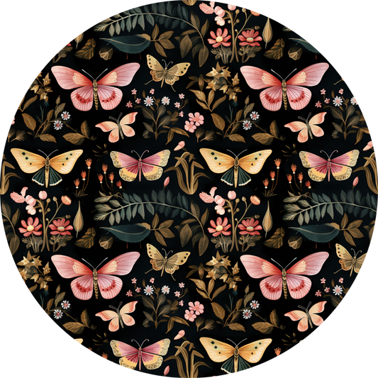 Mandil mariposas oro