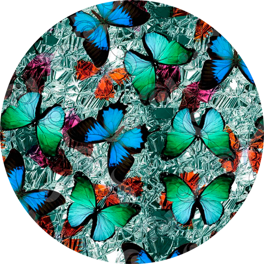 Mandil mariposas jade