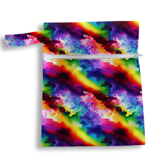 Bolsa acuarela negro 18 x 25 cms