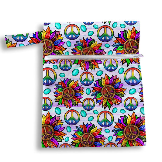 Bolsa amor y paz 18 x 25 cms
