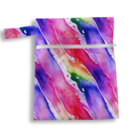 Bolsa acuarela fiusha 18 x 25 cms