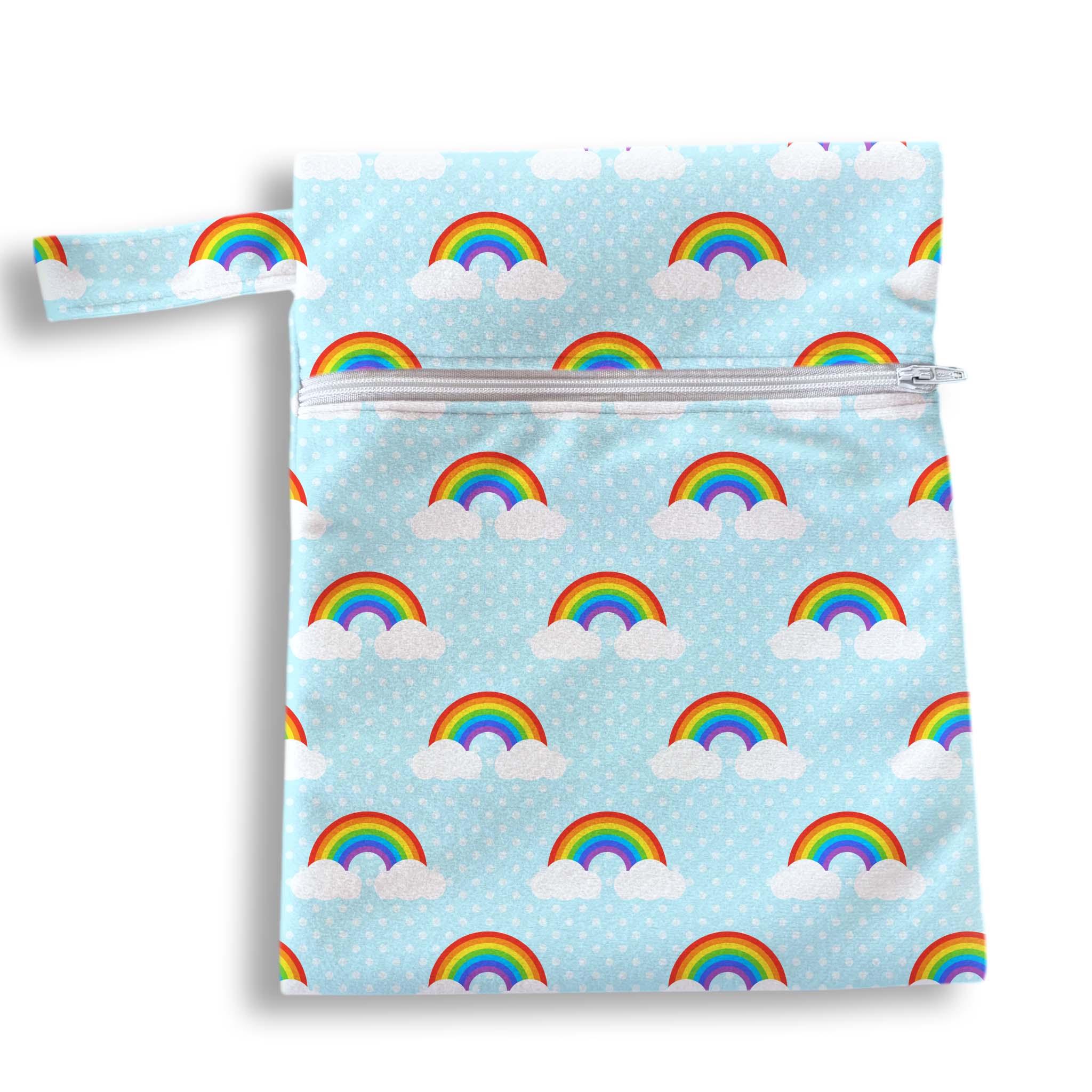 Bolsa arcoiris azul 18 x 25 cms