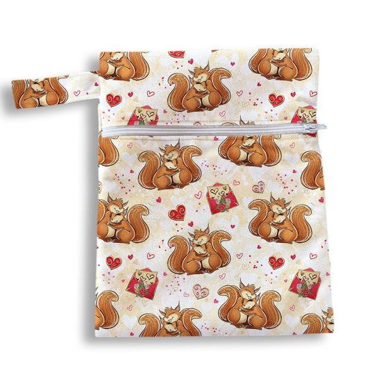 Bolsa ardillas love 18 x 25 cms