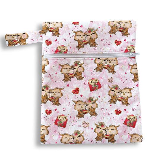 Bolsa buhos enamorados 18 x 25 cms