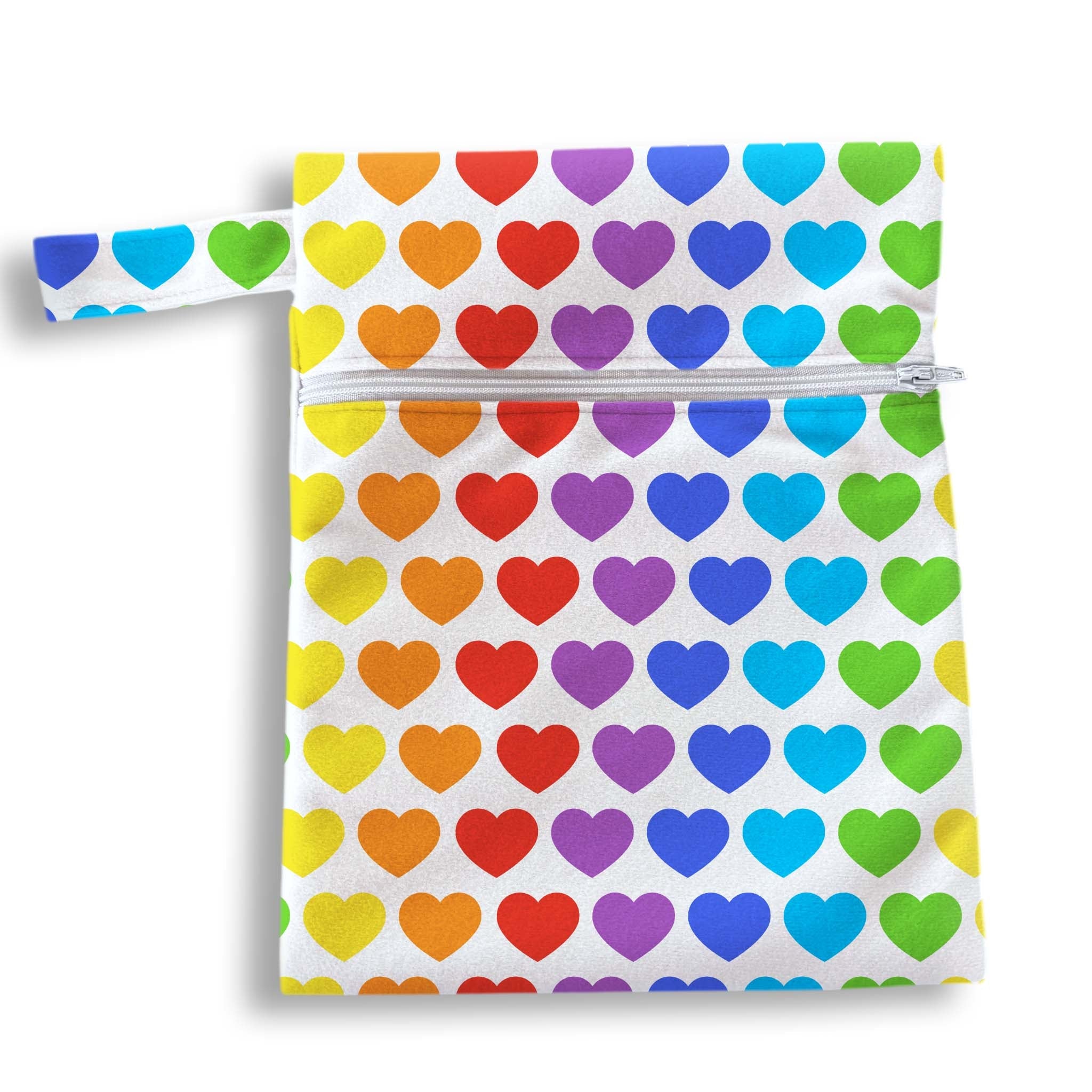 Bolsa corazones colores 18 x 25 cms