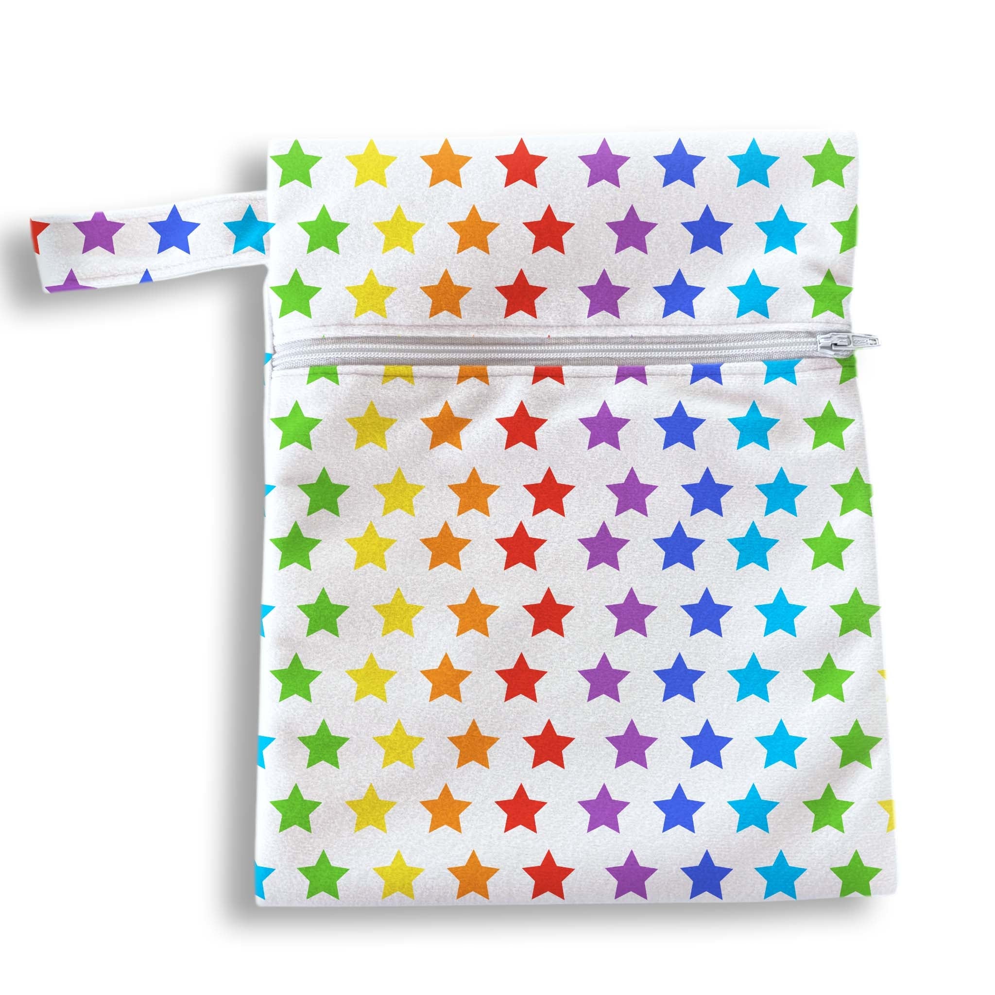 Bolsa estrellas colores fondo blanco 18 x 25 cms