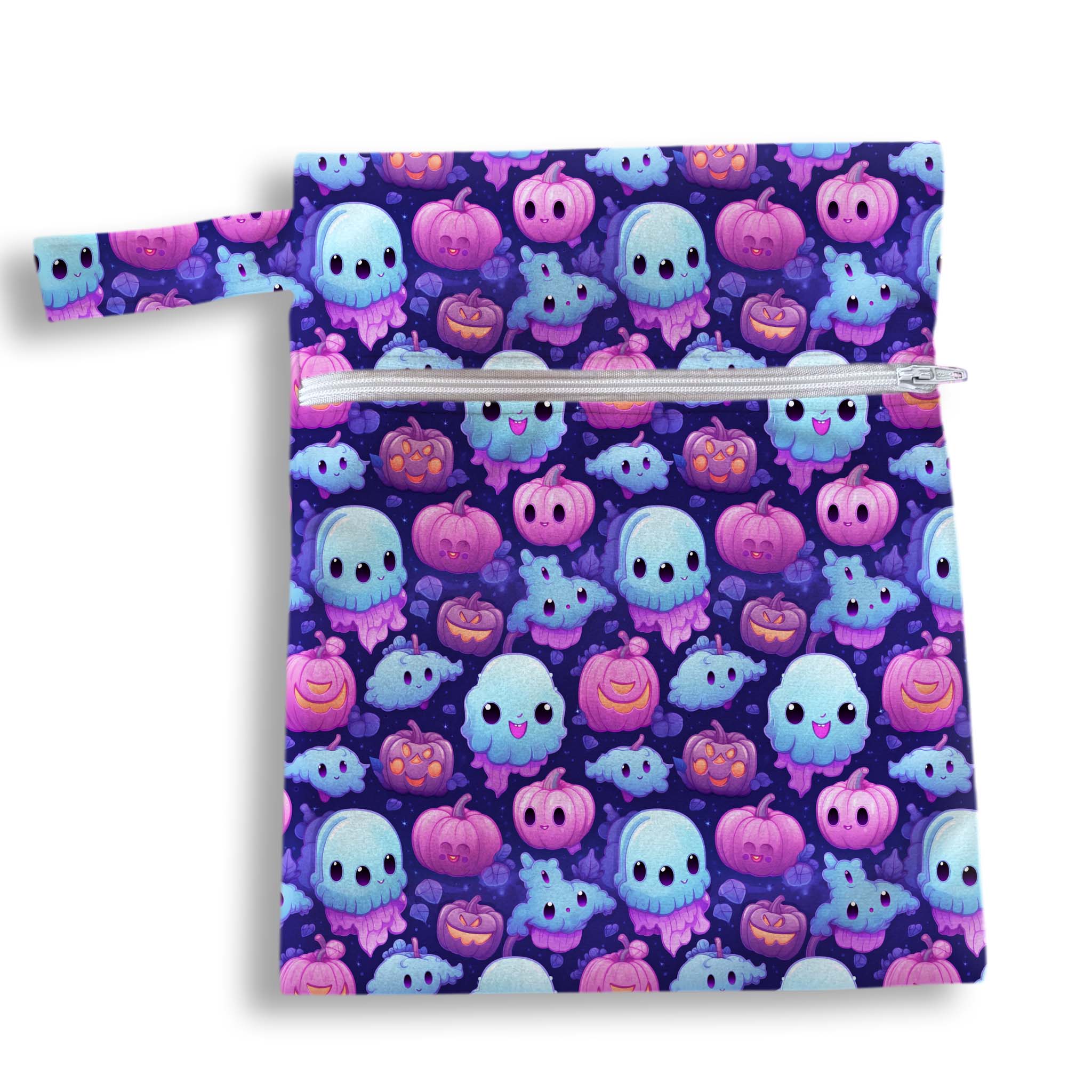 Bolsa fantasmitas morado 18 x 25 cms