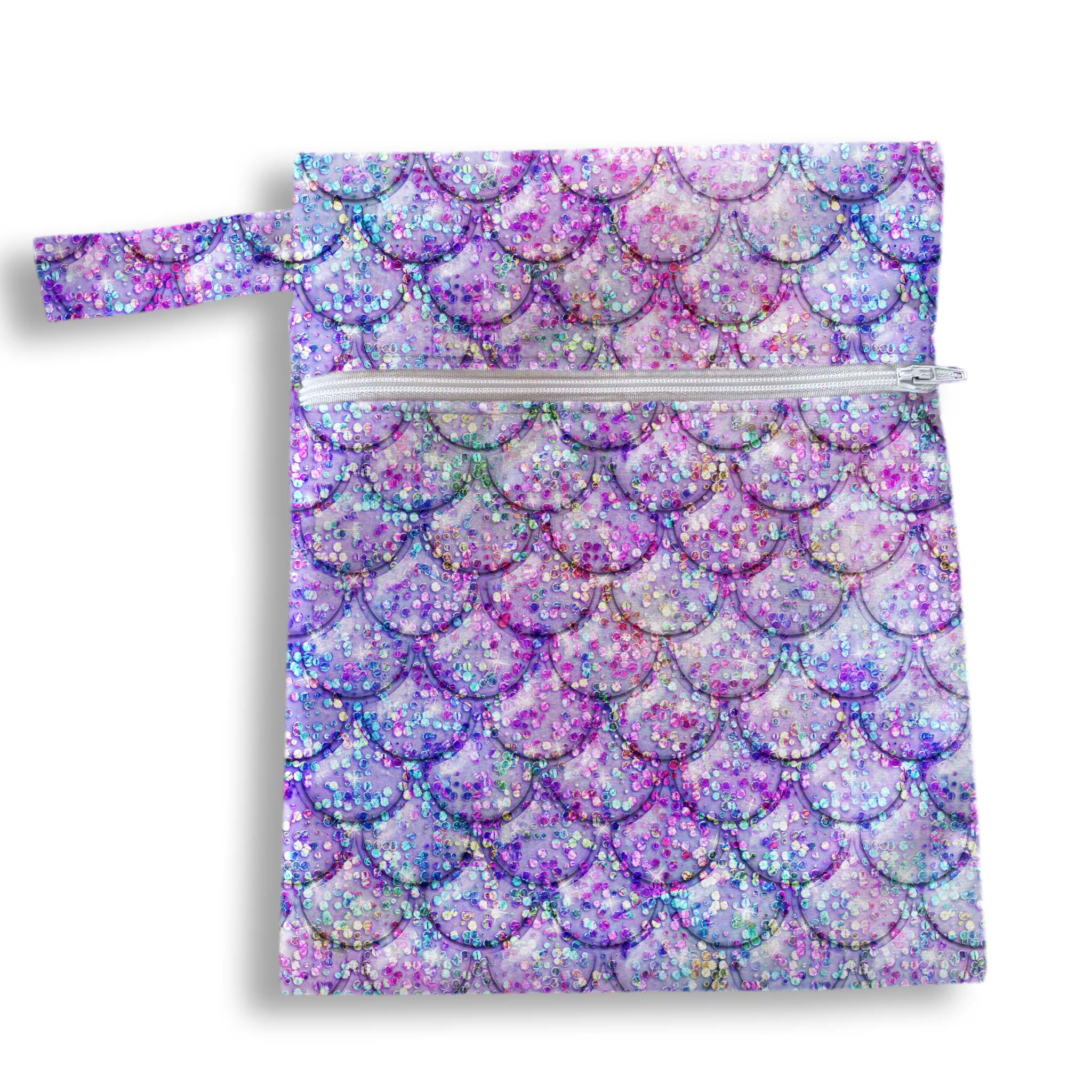 Bolsa glitter lila 18 x 25 cms