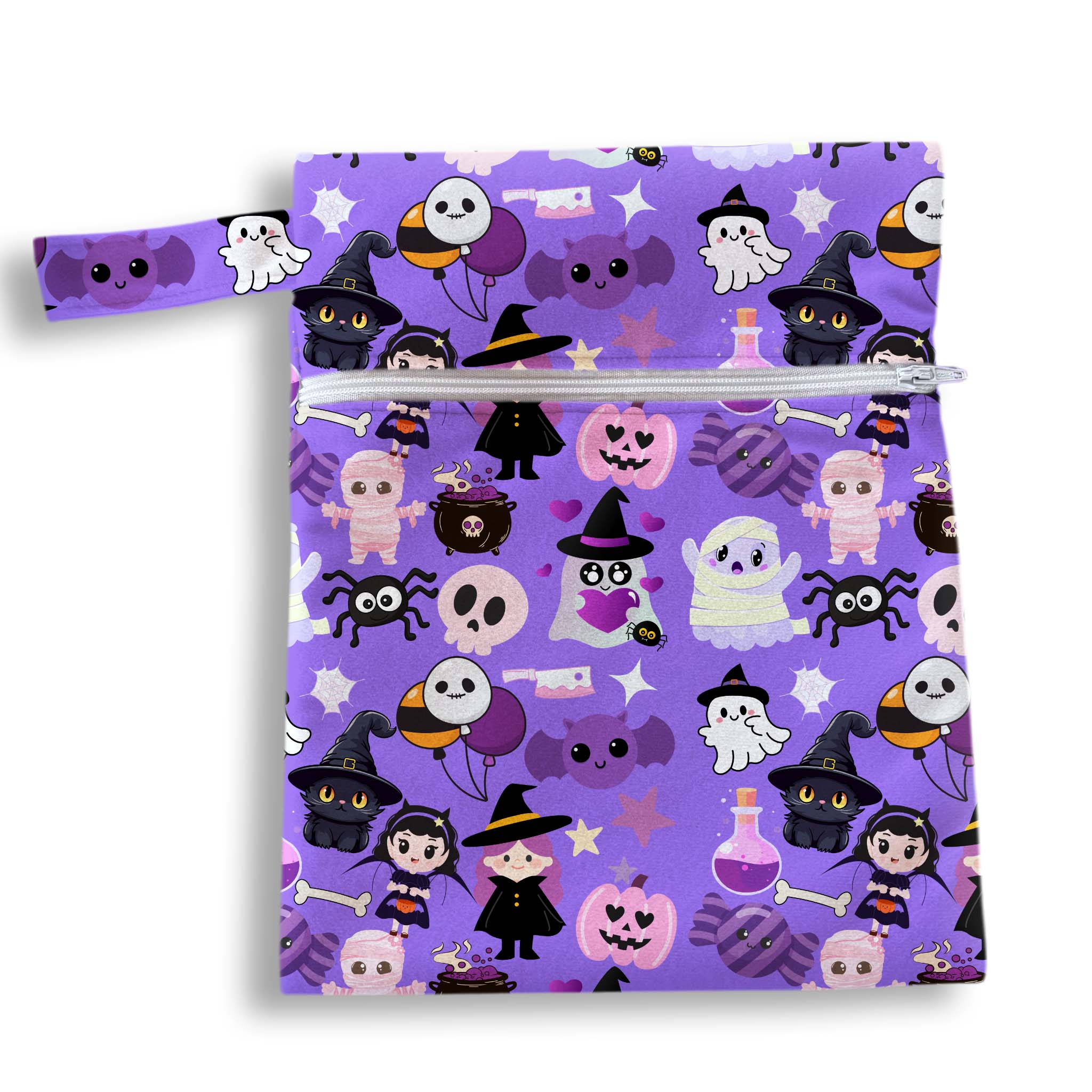 Bolsa halloween lila 18 x 25 cms