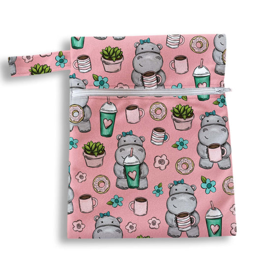 Bolsa hippos salmon 18 x 25 cms