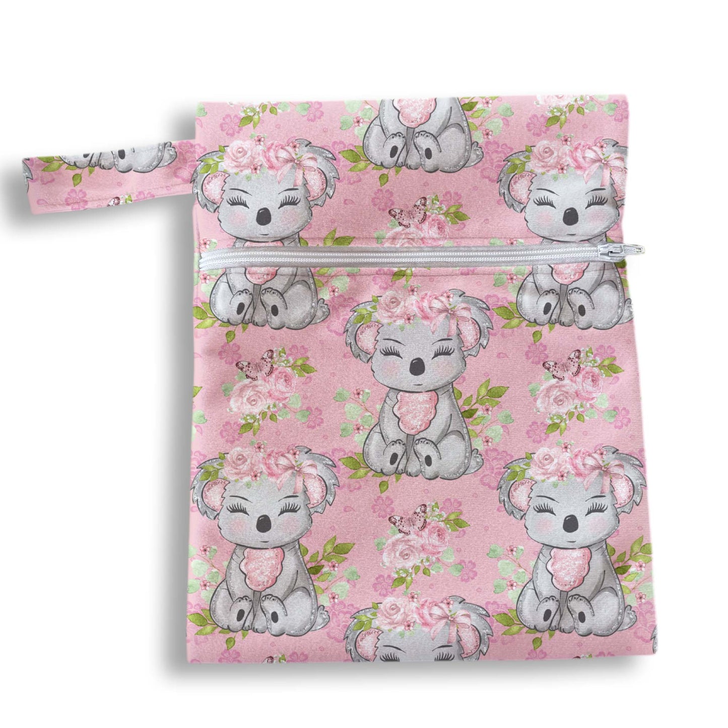 Bolsa koalas flores 18 x 25 cms