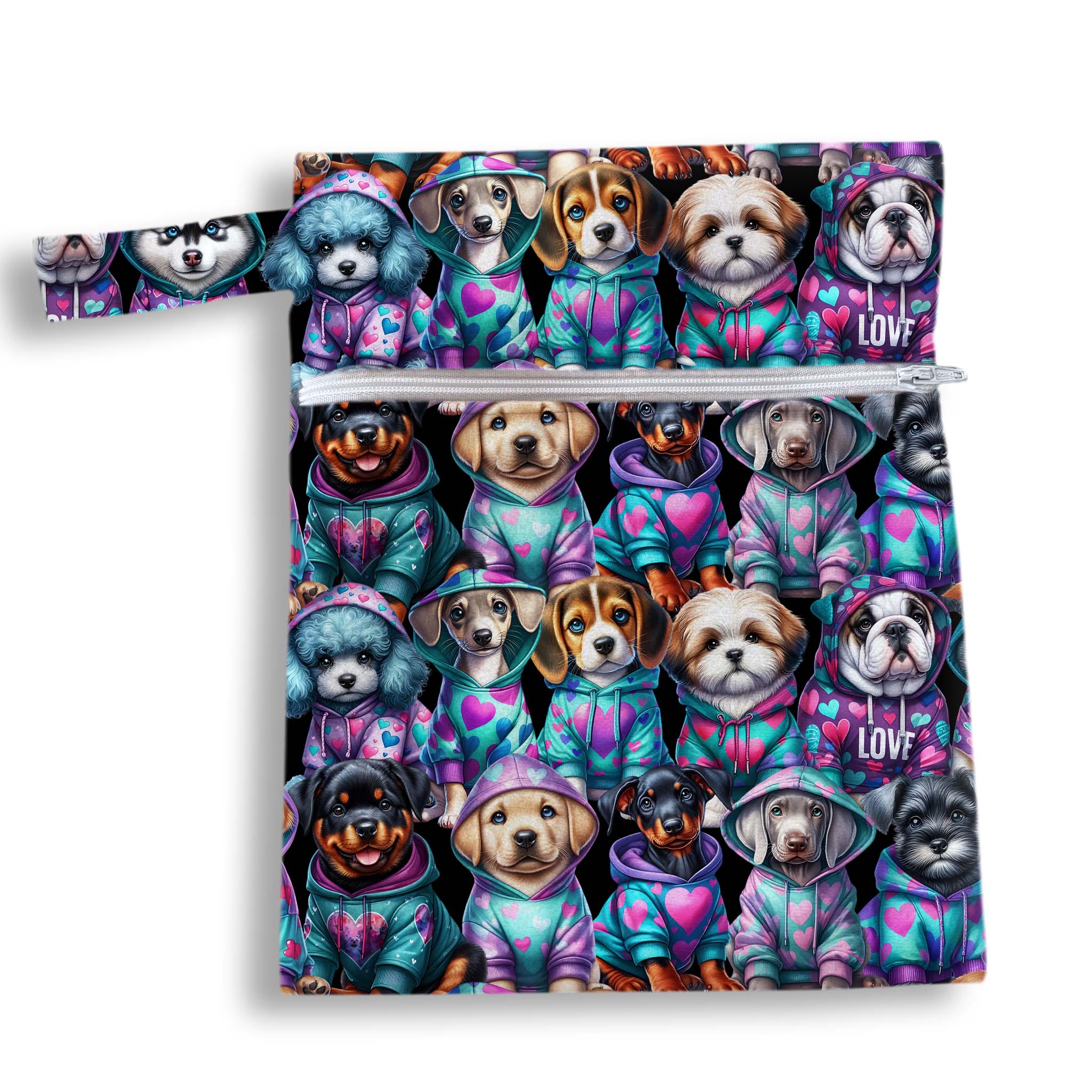 Bolsa perritos cute 18 x 25 cms