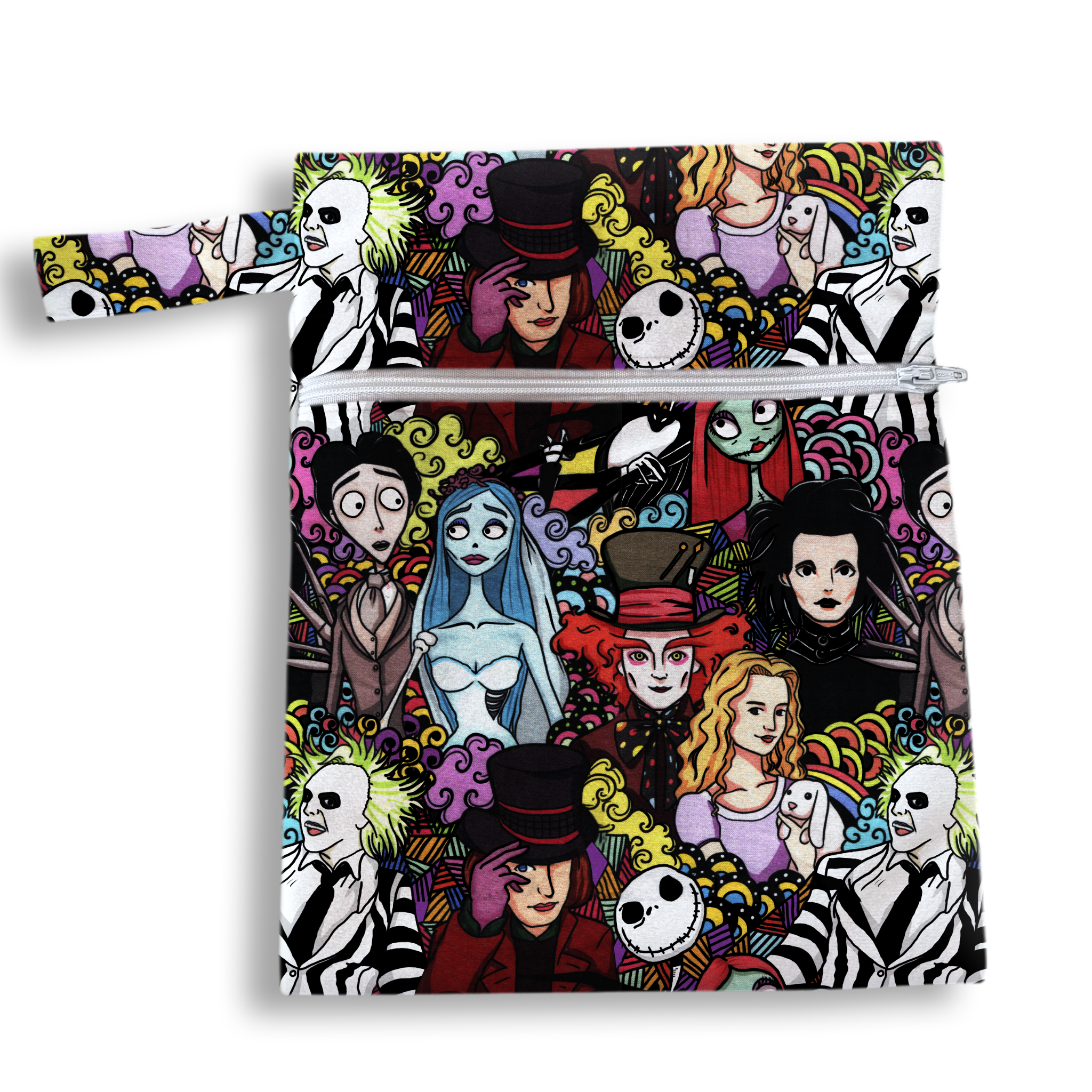 Bolsa tim burton negro 18 x 25 cms