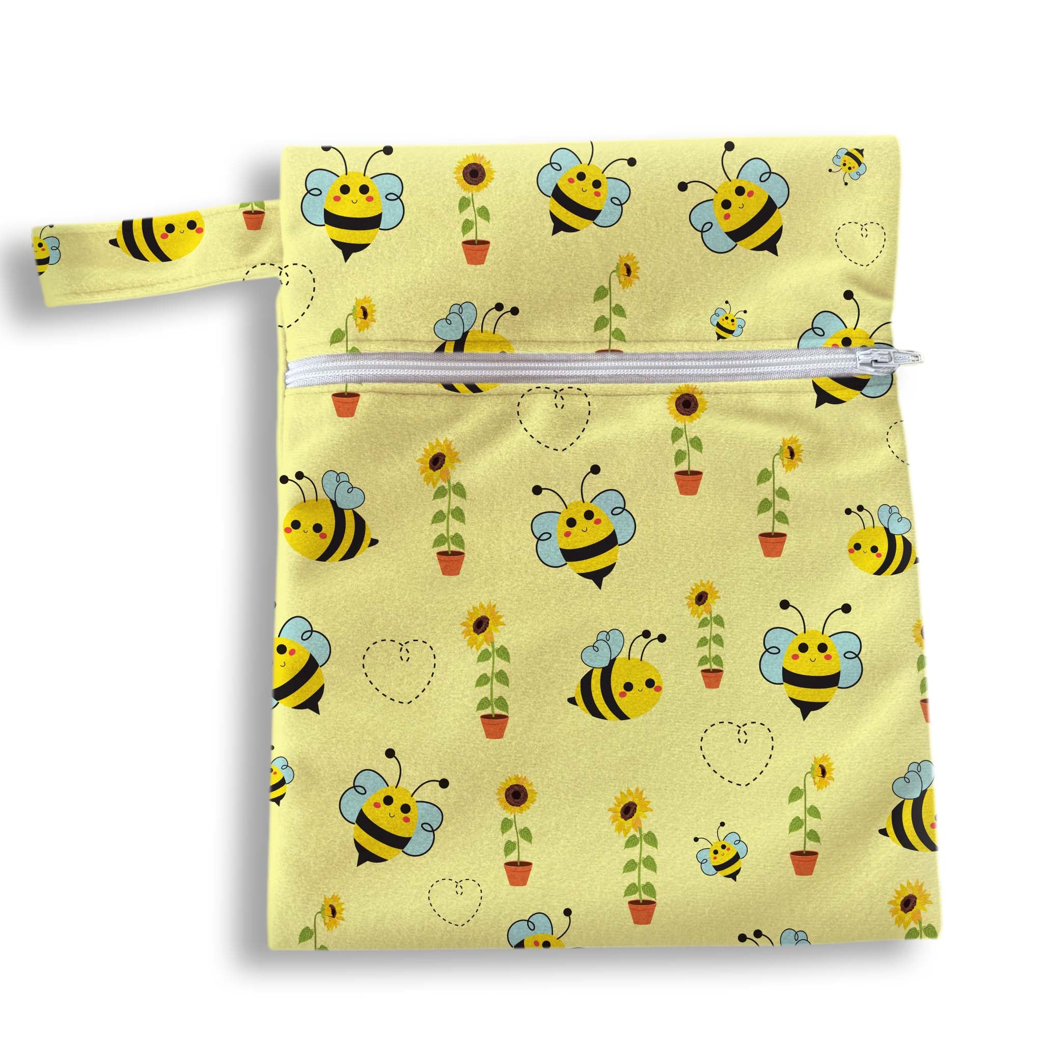 Bolsa abejitas amarillo 18 x 25 cms