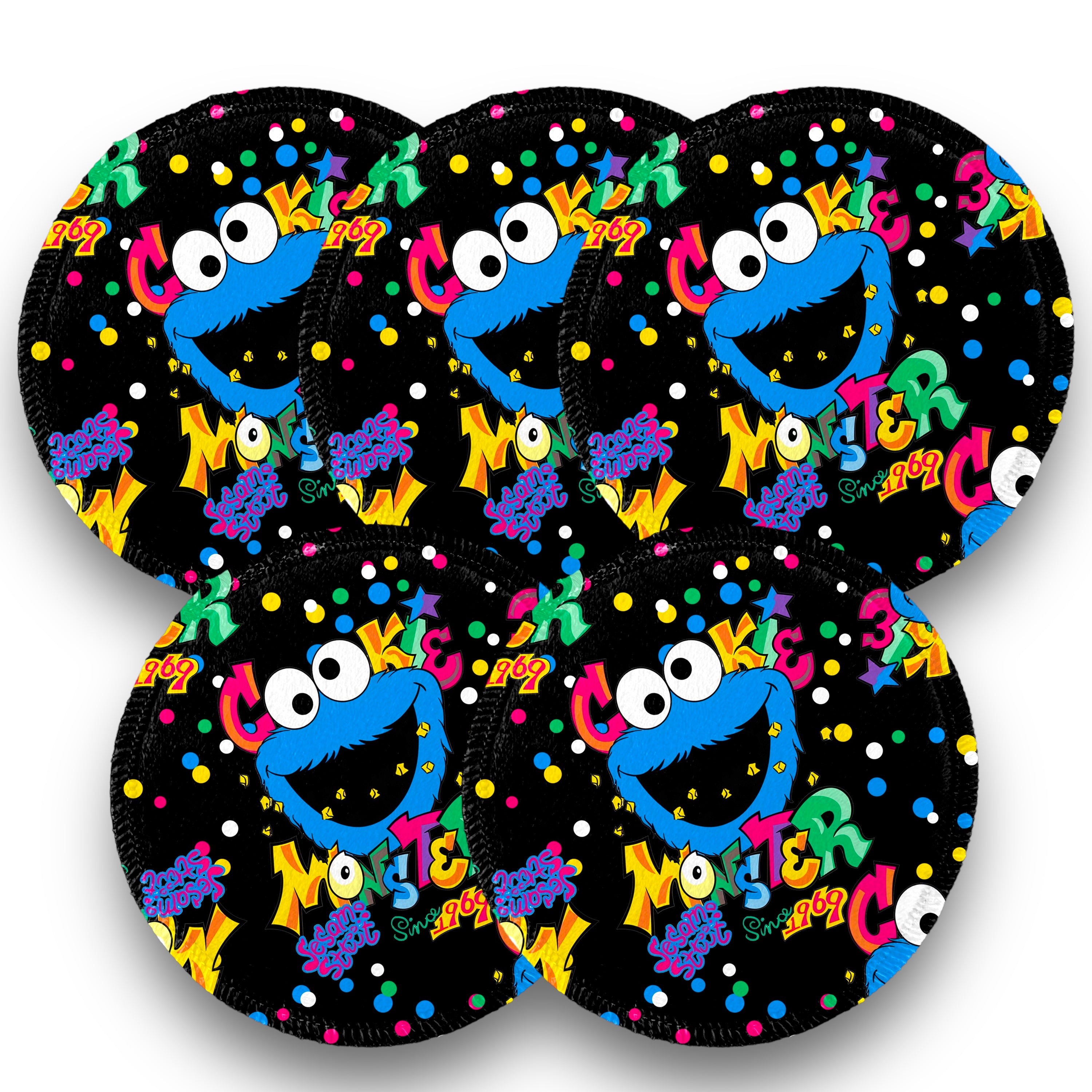Desmaquillantes comegalletas pack 5 piezas 12 cms