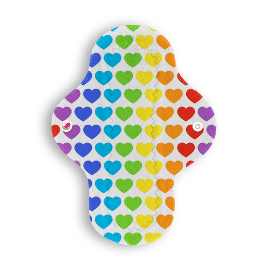 Ligera corazones colores blanco 22 cms