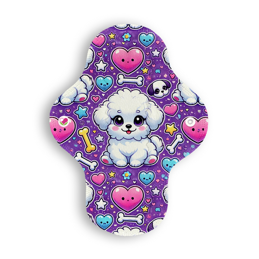 Ligera perritos cute morado 22 cms