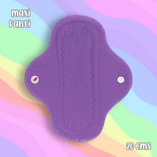 Maxi panti protector minky morado 20 cms