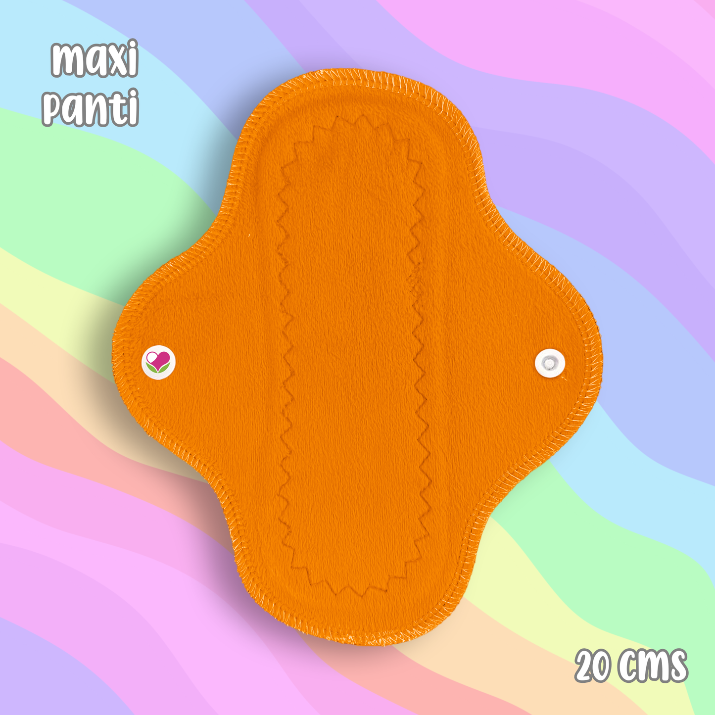 Maxi panti protector minky naranja 20 cms